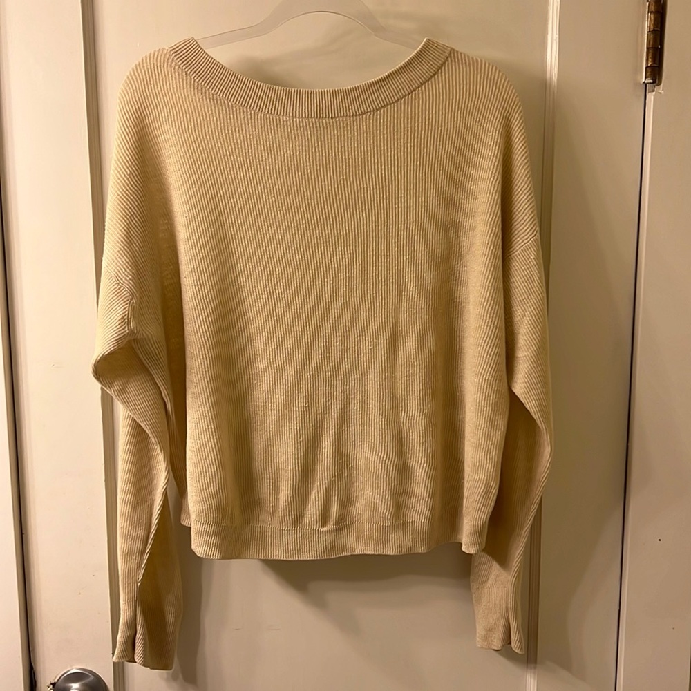 Margaret O’Leary 100% Linen Slouchy Pullover. Size Large